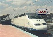 Súprava TGV AVE 100 v žst. RENFE Ciudad Real